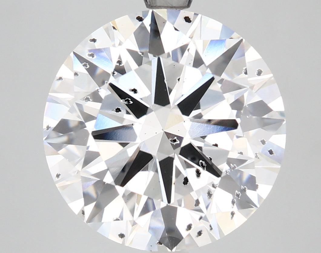 6.56 Carat Round Shaped, Excellent Cut, F Color, SI2 Clarity, IGI Certified Lab Grown Diamond