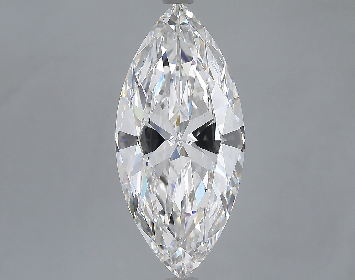 5.01 Carat Marquise Shaped, Excellent Cut, F Color, VS1 Clarity, IGI Certified Lab Grown Diamond