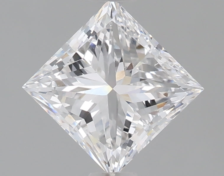 1.08 Carat Princess Shaped, Very Good Cut, D Color, VVS2 Clarity, IGI Certified Lab Grown Diamond