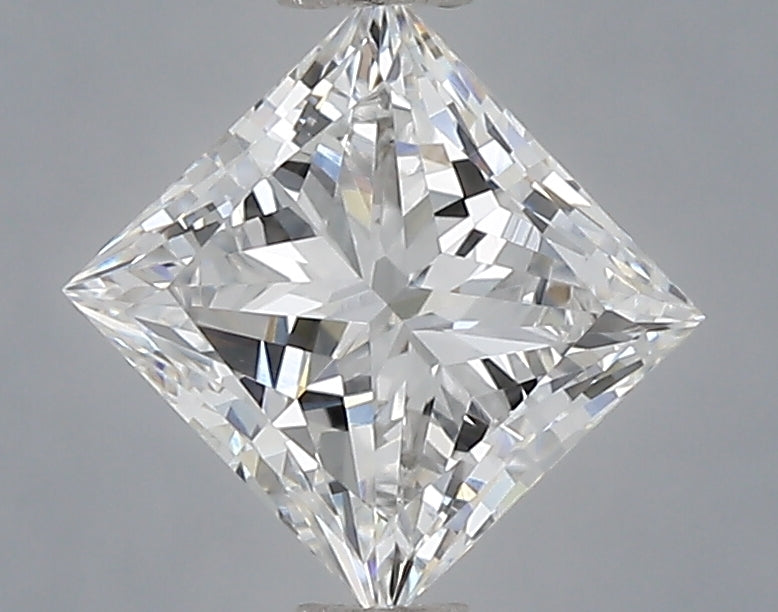 1.06 Carat Princess Shaped, Ideal Cut, D Color, VVS1 Clarity, IGI Certified Lab Grown Diamond