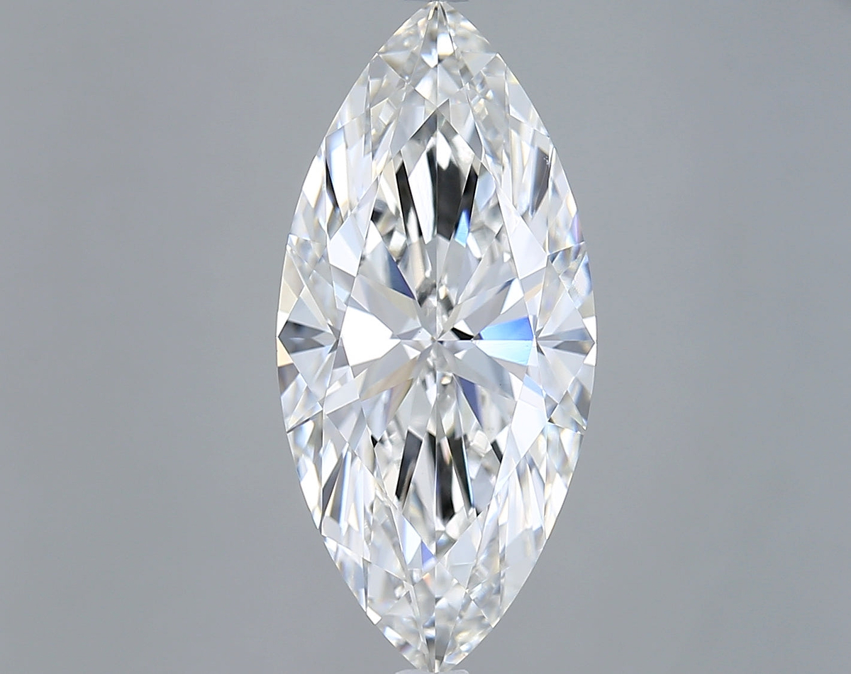 5.01 Carat Marquise Shaped, Ideal Cut, F Color, VS1 Clarity, IGI Certified Lab Grown Diamond
