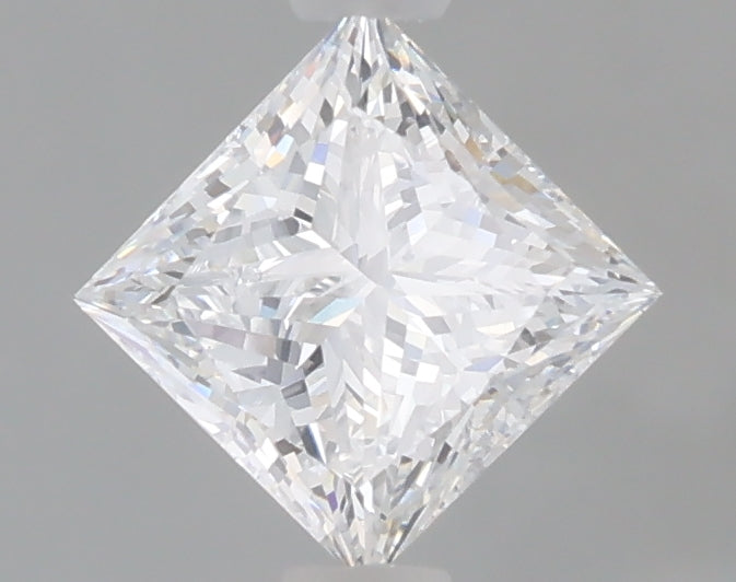 1.09 Carat Princess Shaped, Ideal Cut, D Color, VVS2 Clarity, IGI Certified Lab Grown Diamond