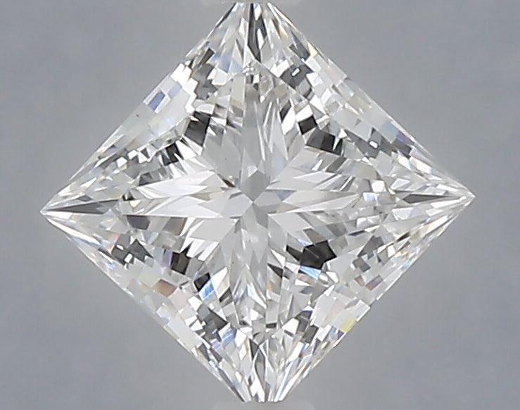 1.10 Carat Princess Shaped, Ideal Cut, D Color, VVS2 Clarity, IGI Certified Lab Grown Diamond