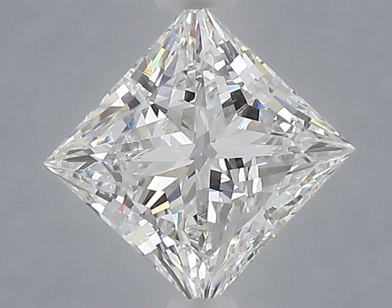 1.08 Carat Princess Shaped, Ideal Cut, D Color, VVS2 Clarity, IGI Certified Lab Grown Diamond