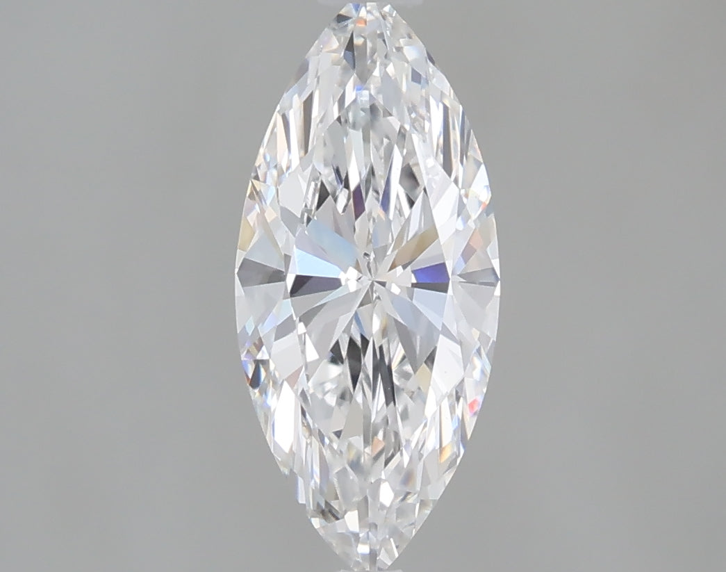 1.09 Carat Marquise Shaped, Ideal Cut, D Color, VVS2 Clarity, IGI Certified Lab Grown Diamond