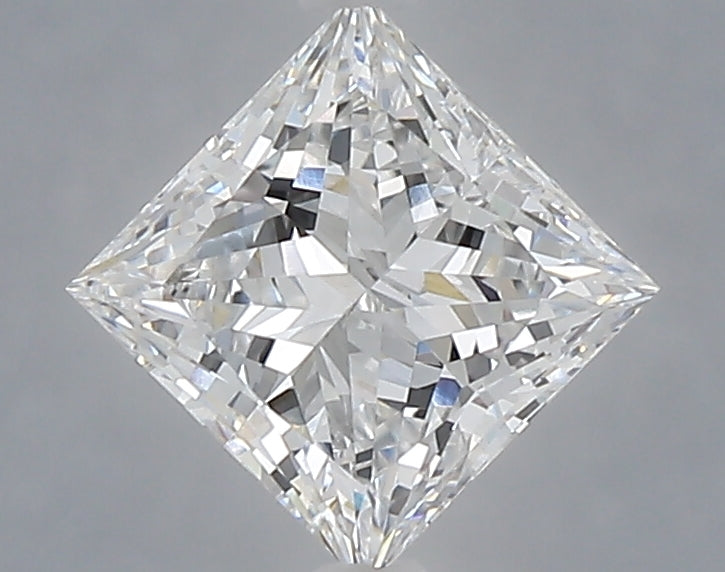 1.08 Carat Princess Shaped, Ideal Cut, D Color, VVS2 Clarity, IGI Certified Lab Grown Diamond