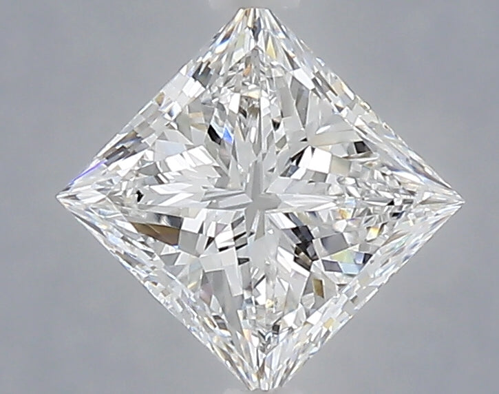 1.09 Carat Princess Shaped, Very Good Cut, E Color, VVS2 Clarity, IGI Certified Lab Grown Diamond