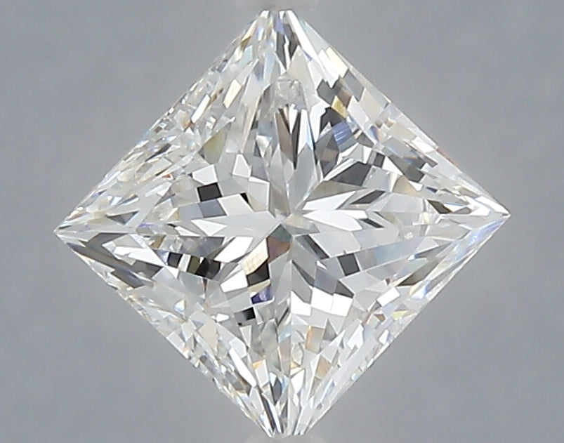 1.58 Carat Princess Shaped, Ideal Cut, E Color, VVS2 Clarity, IGI Certified Lab Grown Diamond
