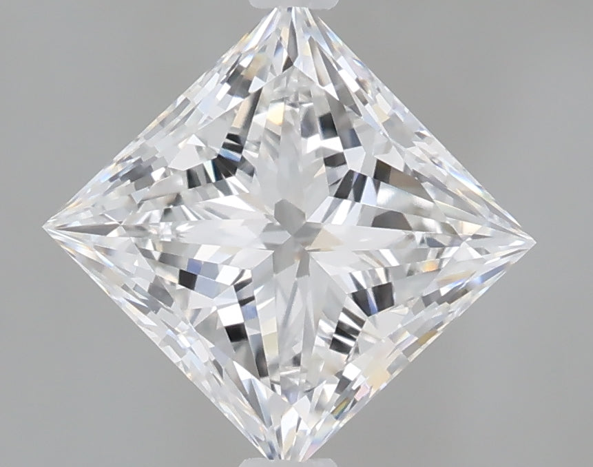 1.60 Carat Princess Shaped, Very Good Cut, D Color, VVS2 Clarity, IGI Certified Lab Grown Diamond