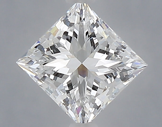 1.08 Carat Princess Shaped, Excellent Cut, D Color, VVS2 Clarity, IGI Certified Lab Grown Diamond