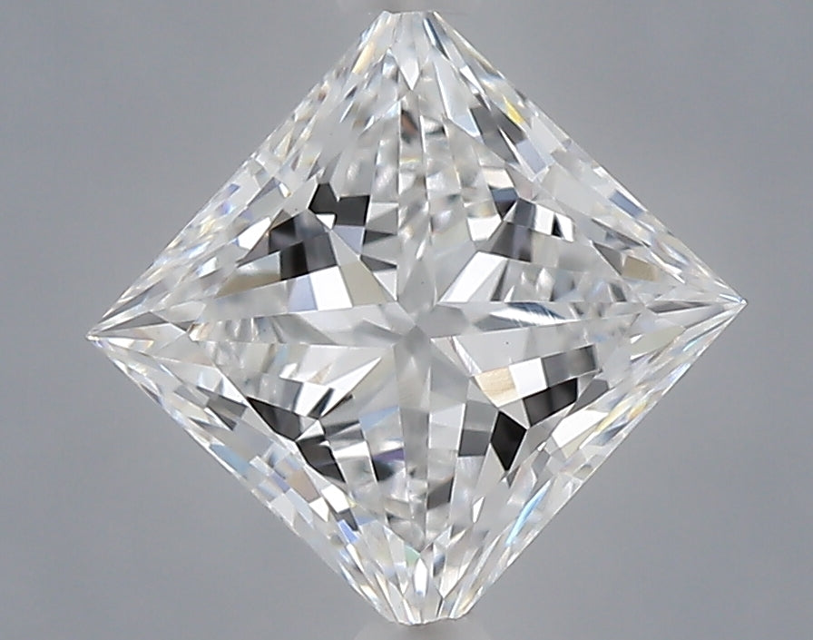 1.06 Carat Princess Shaped, Excellent Cut, D Color, VVS2 Clarity, IGI Certified Lab Grown Diamond