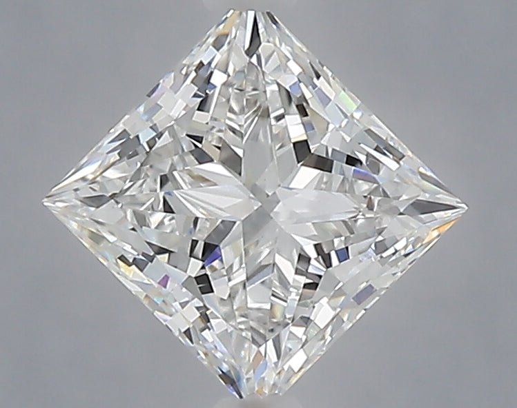 1.09 Carat Princess Shaped, Excellent Cut, D Color, VVS2 Clarity, IGI Certified Lab Grown Diamond