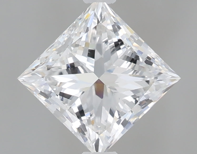 1.09 Carat Princess Shaped, Excellent Cut, D Color, VVS2 Clarity, IGI Certified Lab Grown Diamond