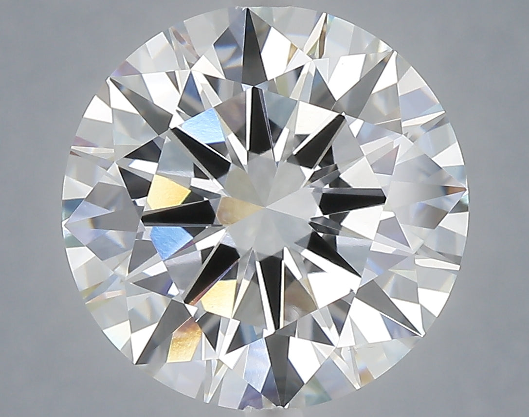 6.02 Carat Round Shaped, Excellent Cut, E Color, VS1 Clarity, IGI Certified Lab Grown Diamond