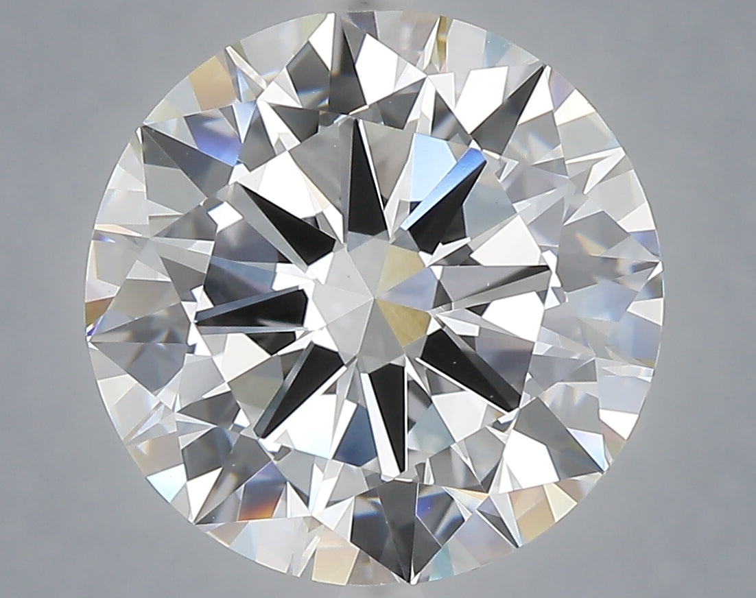 6.01 Carat Round Shaped, Excellent Cut, E Color, VVS2 Clarity, IGI Certified Lab Grown Diamond