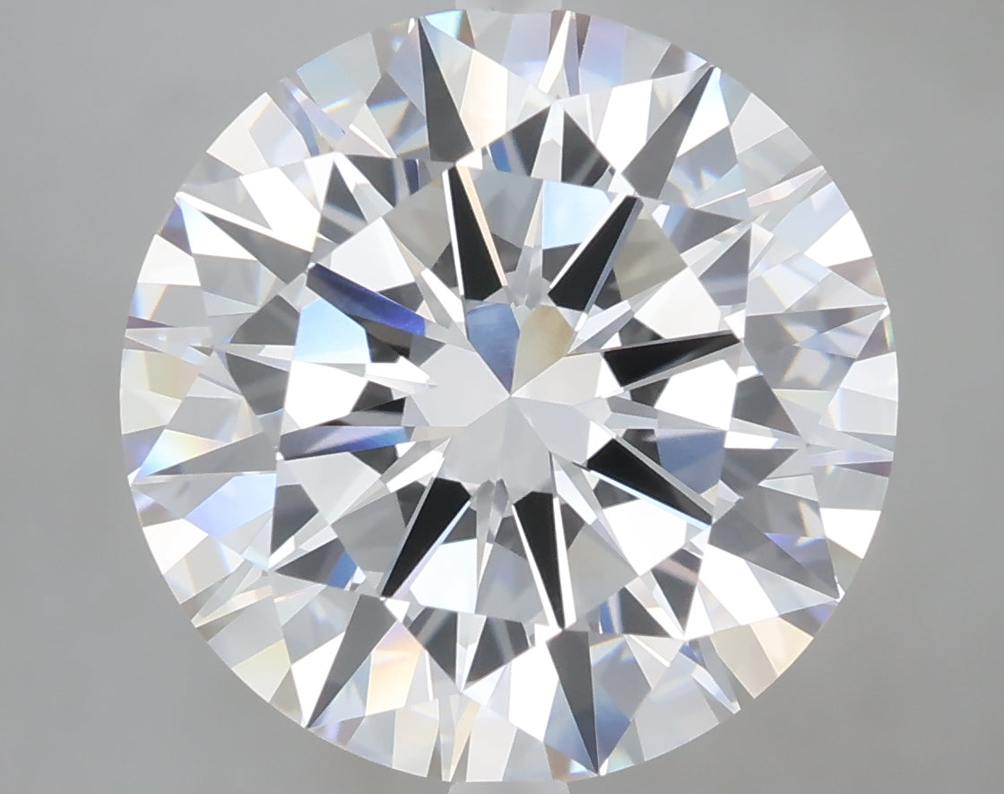 7.05 Carat Round Shaped, Excellent Cut, F Color, VVS2 Clarity, IGI Certified Lab Grown Diamond
