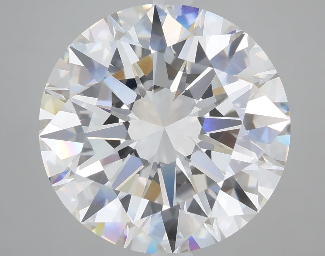 7.07 Carat Round Shaped, Excellent Cut, F Color, VVS2 Clarity, IGI Certified Lab Grown Diamond