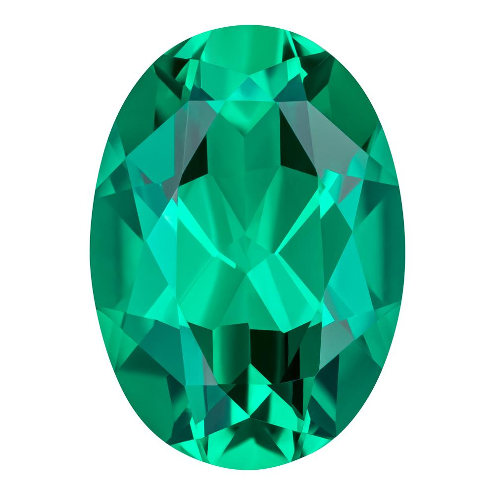 4.90 Carat Oval Cut Lab-Created Emerald
