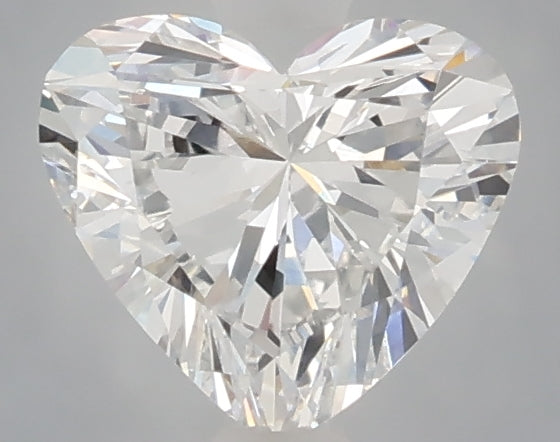 1.06 Carat Heart Shaped, Excellent Cut, E Color, VVS2 Clarity, IGI Certified Lab Grown Diamond