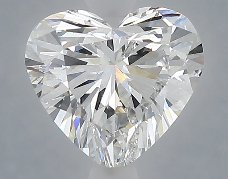 1.59 Carat Heart Shaped, Ideal Cut, E Color, VVS2 Clarity, IGI Certified Lab Grown Diamond
