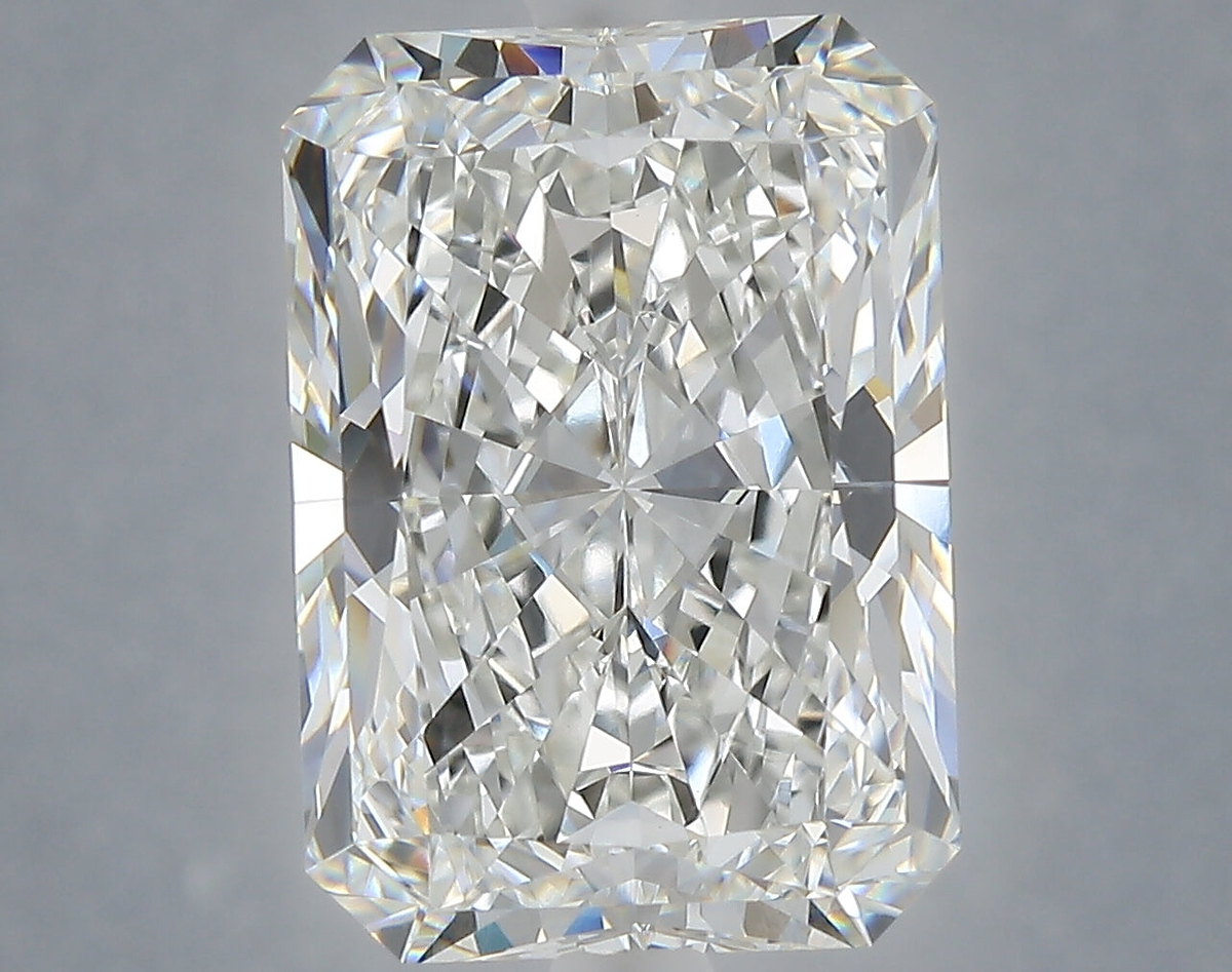 6.73 Carat Radiant Shaped, Ideal Cut, F Color, VVS2 Clarity, IGI Certified Lab Grown Diamond