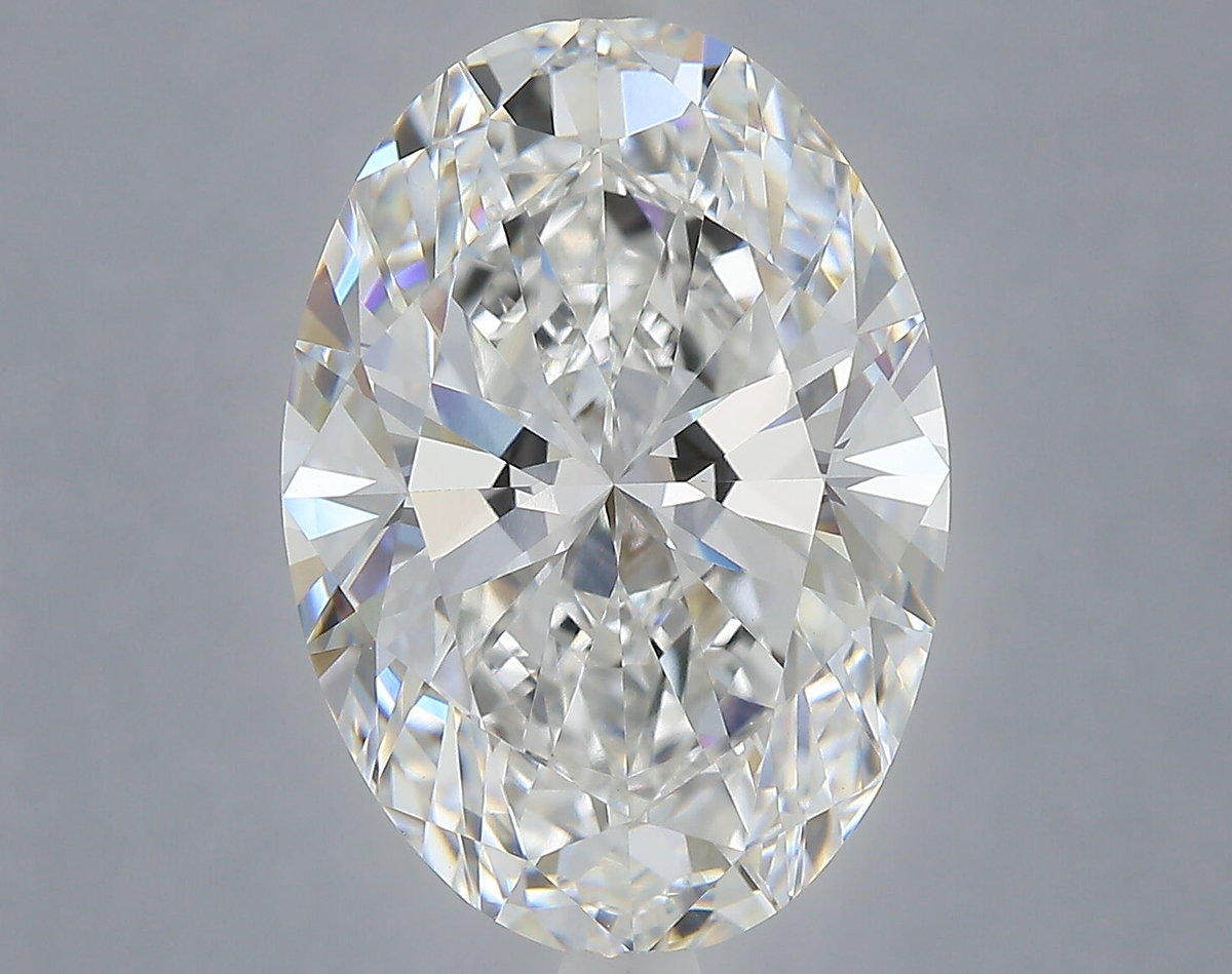 6.42 Carat Oval Shaped, Ideal Cut, E Color, VVS2 Clarity, IGI Certified Lab Grown Diamond
