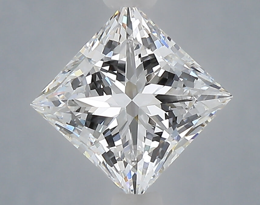 1.51 Carat Princess Shaped, Ideal Cut, D Color, VS2 Clarity, IGI Certified Lab Grown Diamond