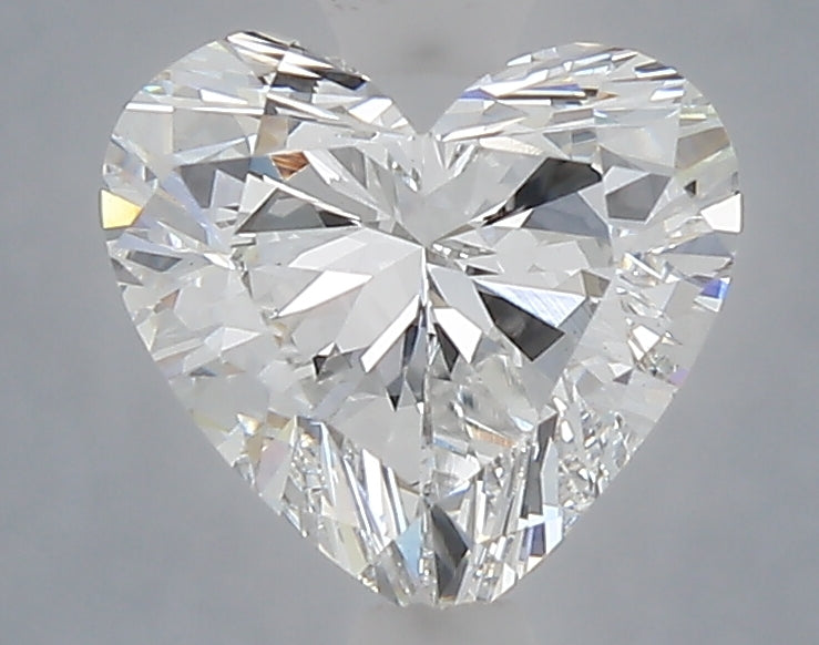 1.55 Carat Heart Shaped, Ideal Cut, E Color, VVS2 Clarity, IGI Certified Lab Grown Diamond