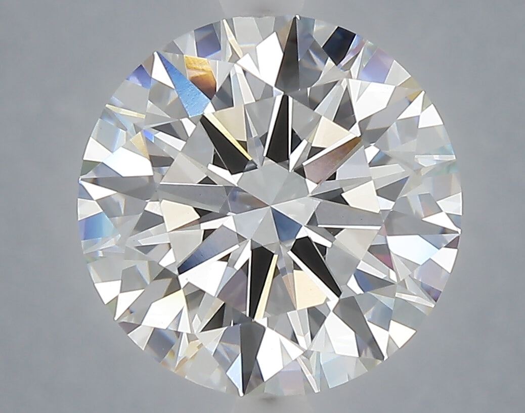 5.02 Carat Round Shaped, Ideal Cut, F Color, VVS2 Clarity, IGI Certified Lab Grown Diamond