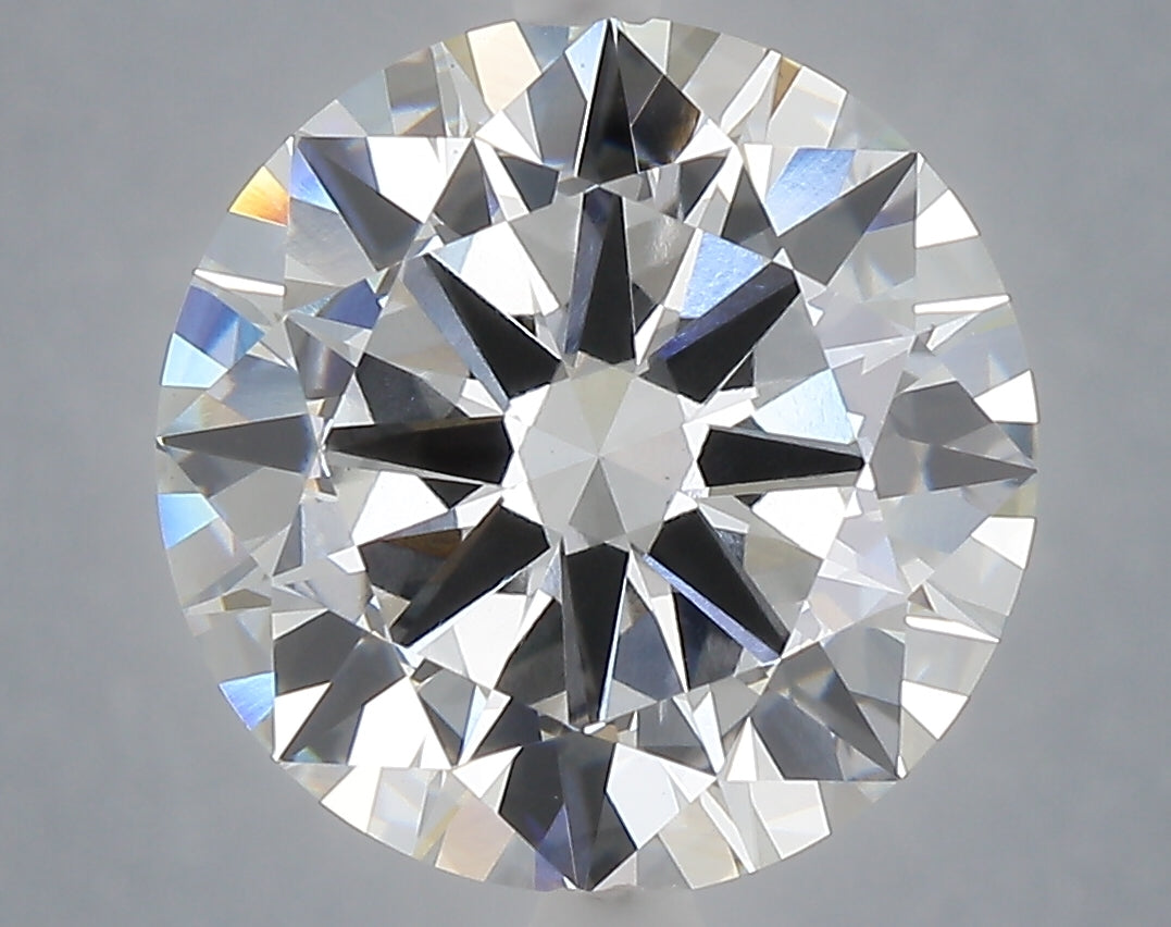 6.02 Carat Round Shaped, Excellent Cut, F Color, VS1 Clarity, IGI Certified Lab Grown Diamond