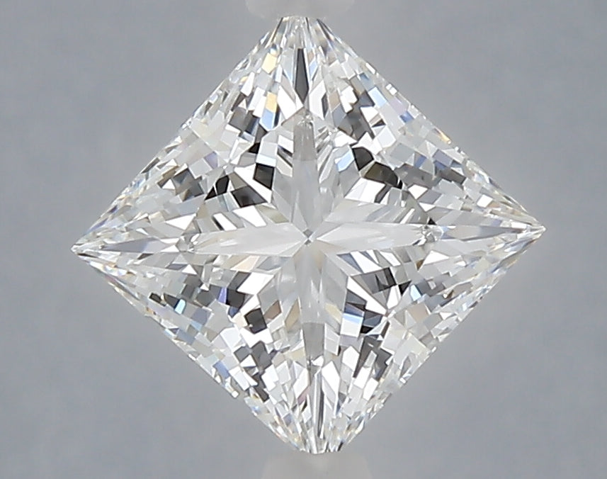 2.08 Carat Princess Shaped, Ideal Cut, E Color, VVS2 Clarity, IGI Certified Lab Grown Diamond