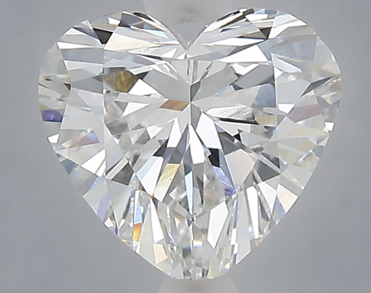 1.54 Carat Heart Shaped, Ideal Cut, E Color, VVS2 Clarity, IGI Certified Lab Grown Diamond