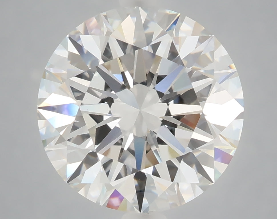 5.01 Carat Round Shaped, Excellent Cut, F Color, VVS2 Clarity, IGI Certified Lab Grown Diamond