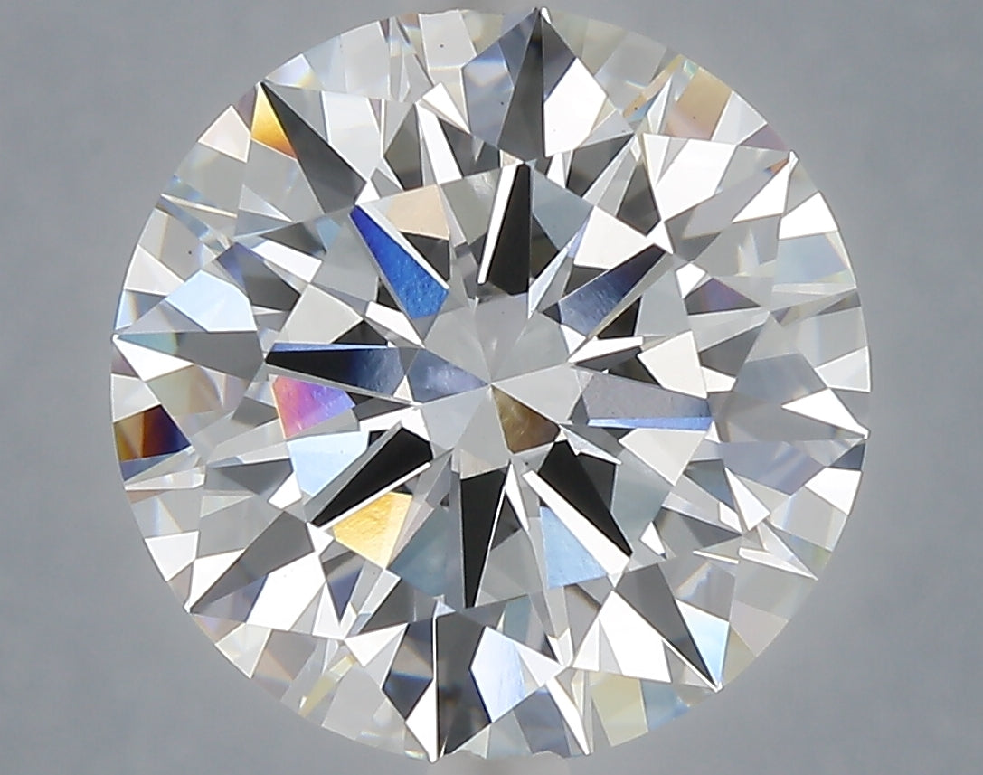 6.09 Carat Round Shaped, Ideal Cut, E Color, VS1 Clarity, IGI Certified Lab Grown Diamond
