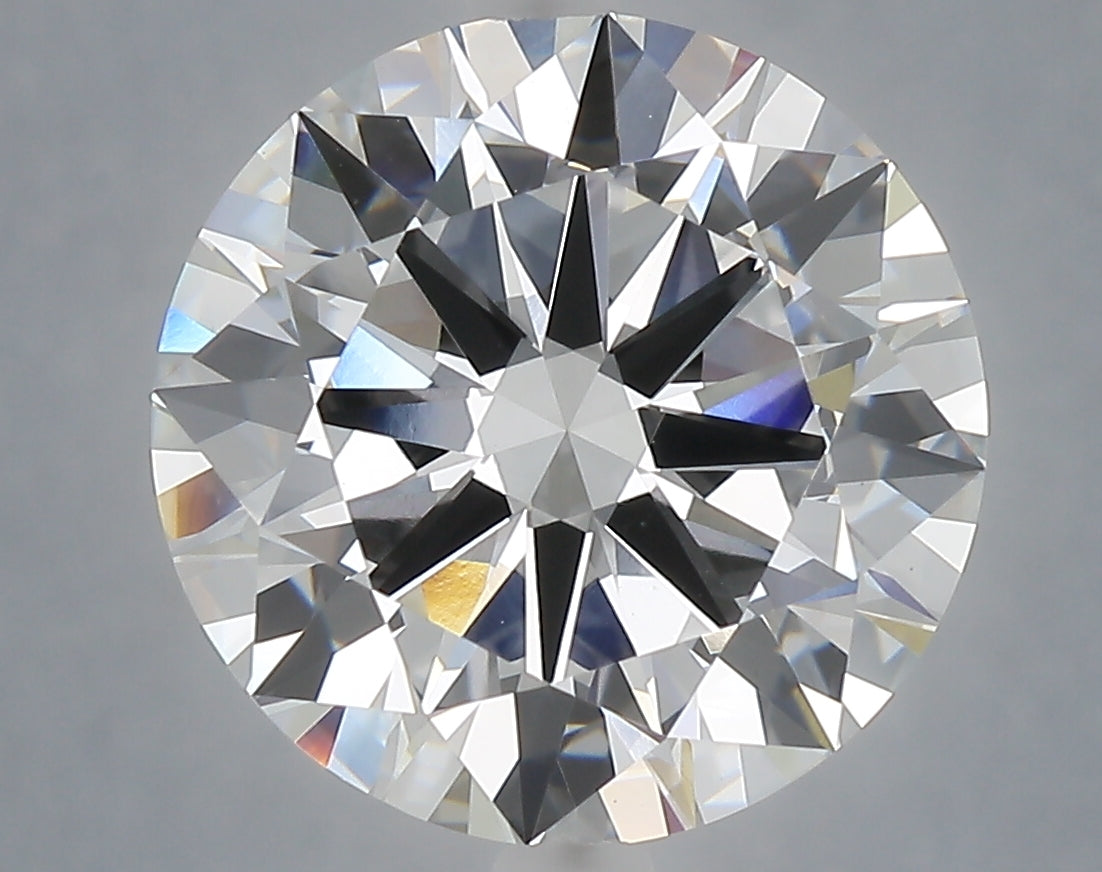6.07 Carat Round Shaped, Excellent Cut, E Color, VVS2 Clarity, IGI Certified Lab Grown Diamond