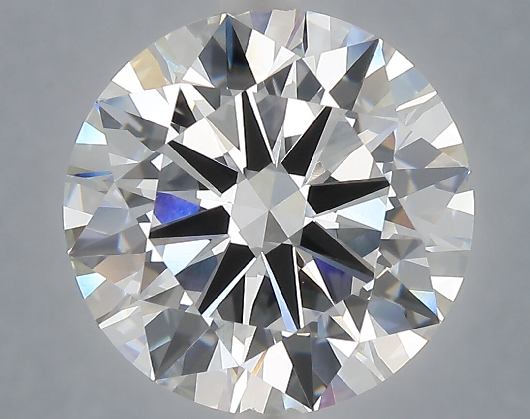 6.01 Carat Round Shaped, Excellent Cut, F Color, VVS2 Clarity, IGI Certified Lab Grown Diamond