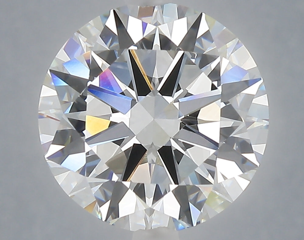 5.03 Carat Round Shaped, Excellent Cut, F Color, VVS2 Clarity, IGI Certified Lab Grown Diamond
