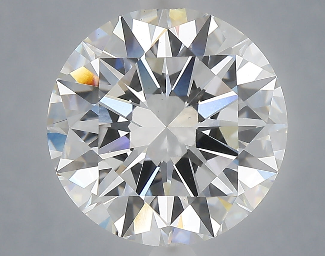 6.00 Carat Round Shaped, Excellent Cut, F Color, VS1 Clarity, IGI Certified Lab Grown Diamond