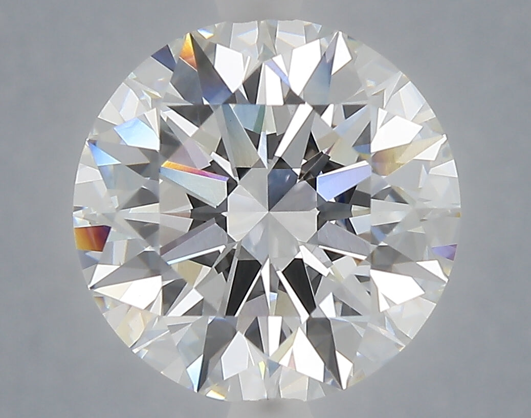 5.05 Carat Round Shaped, Excellent Cut, F Color, VVS2 Clarity, IGI Certified Lab Grown Diamond