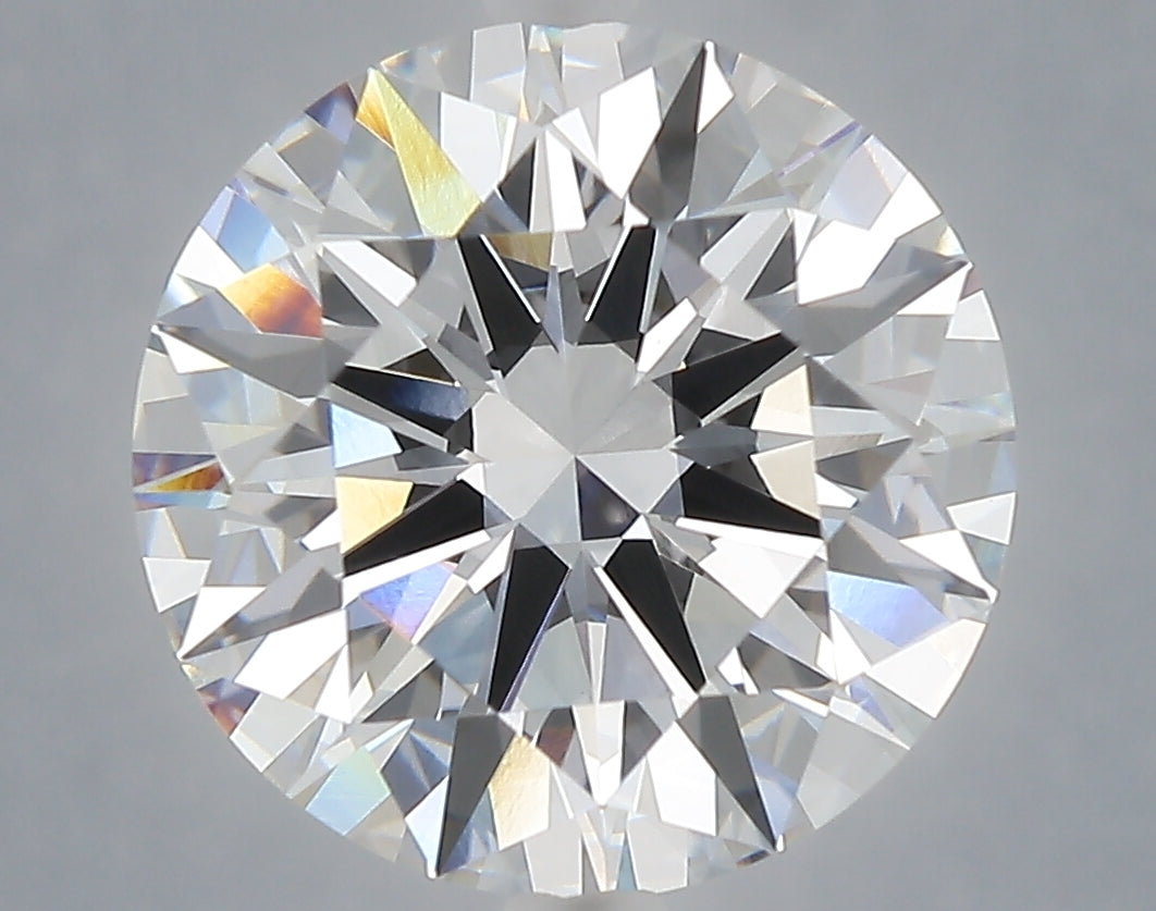 6.08 Carat Round Shaped, Excellent Cut, E Color, VVS2 Clarity, IGI Certified Lab Grown Diamond