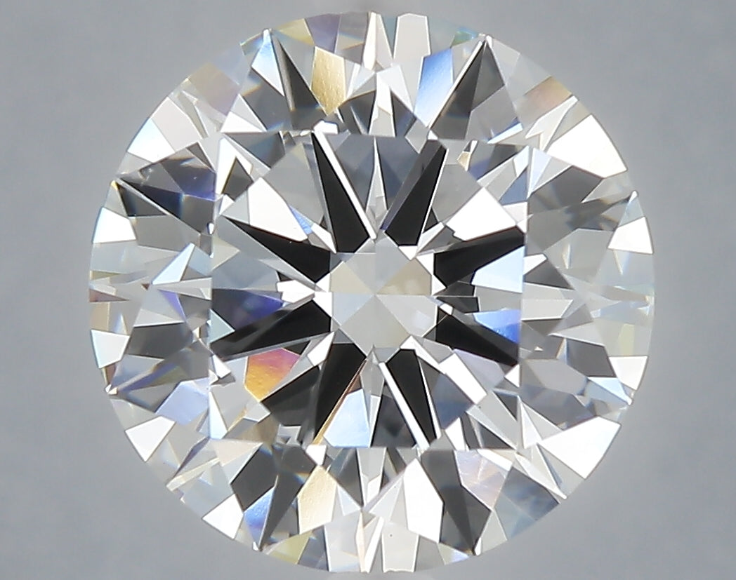 6.03 Carat Round Shaped, Excellent Cut, F Color, VVS2 Clarity, IGI Certified Lab Grown Diamond