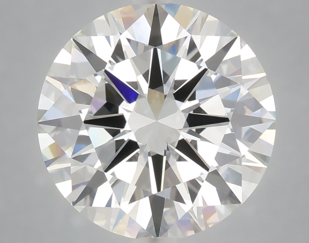 6.04 Carat Round Shaped, Excellent Cut, F Color, VVS2 Clarity, IGI Certified Lab Grown Diamond