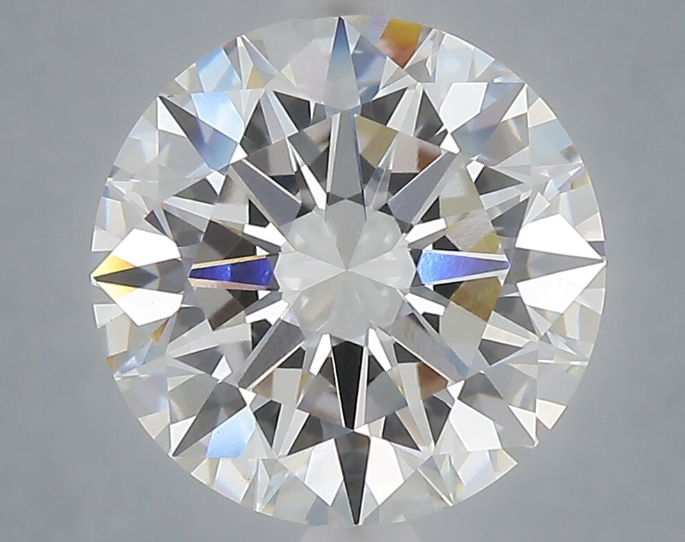 4.57 Carat Round Shaped, Excellent Cut, E Color, VVS2 Clarity, IGI Certified Lab Grown Diamond