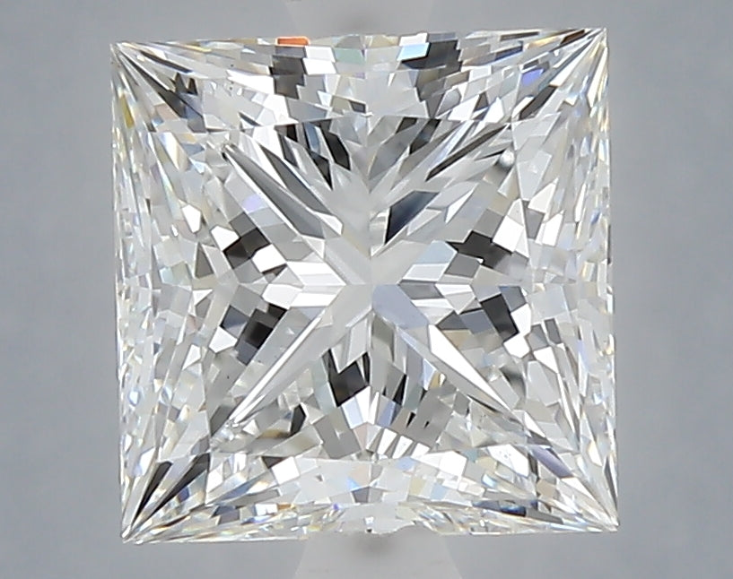 3.28 Carat Princess Shaped, Ideal Cut, E Color, VS1 Clarity, IGI Certified Lab Grown Diamond