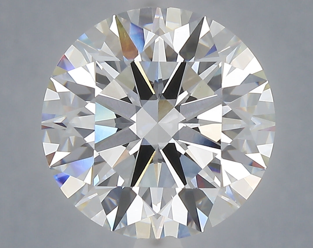 6.04 Carat Round Shaped, Ideal Cut, E Color, VVS2 Clarity, IGI Certified Lab Grown Diamond