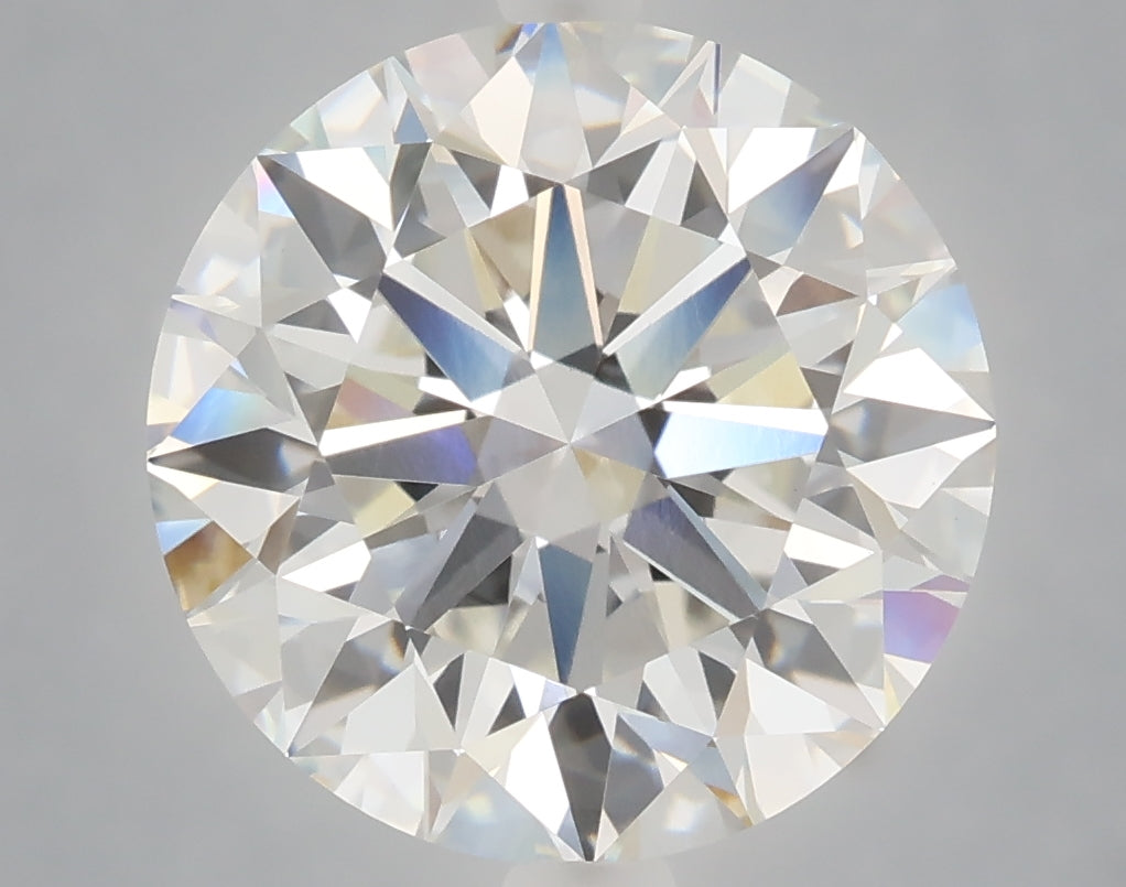 6.01 Carat Round Shaped, Excellent Cut, F Color, VS1 Clarity, IGI Certified Lab Grown Diamond