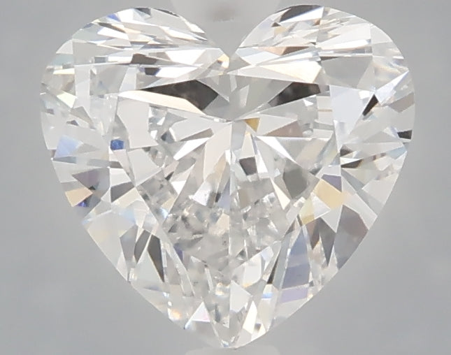 1.58 Carat Heart Shaped, Ideal Cut, D Color, VVS2 Clarity, IGI Certified Lab Grown Diamond