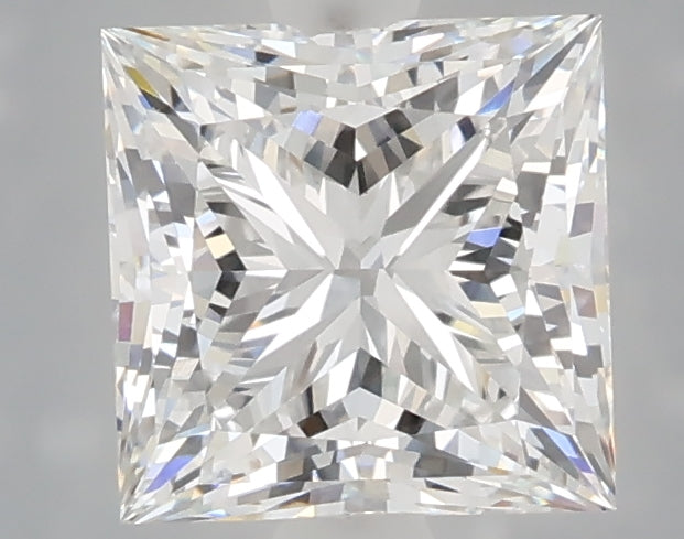 2.01 Carat Princess Shaped, Ideal Cut, E Color, VS1 Clarity, IGI Certified Lab Grown Diamond