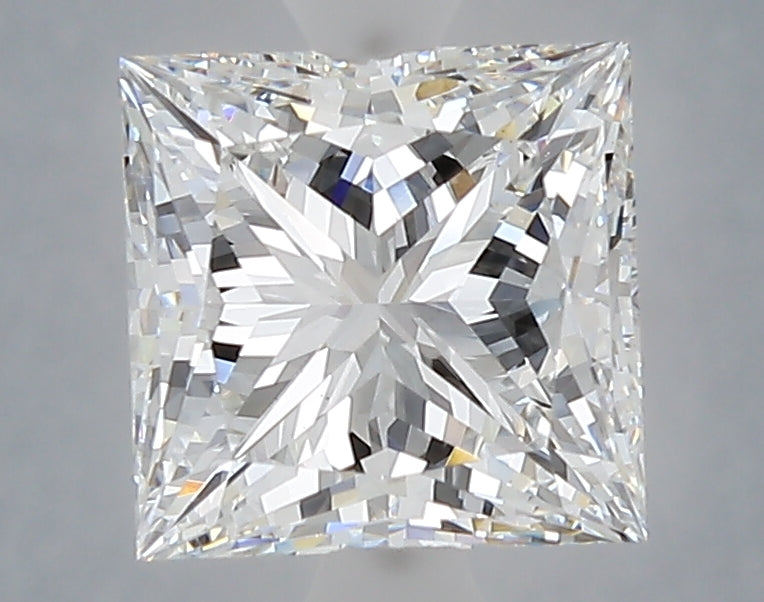 2.51 Carat Princess Shaped, Ideal Cut, E Color, VS1 Clarity, IGI Certified Lab Grown Diamond
