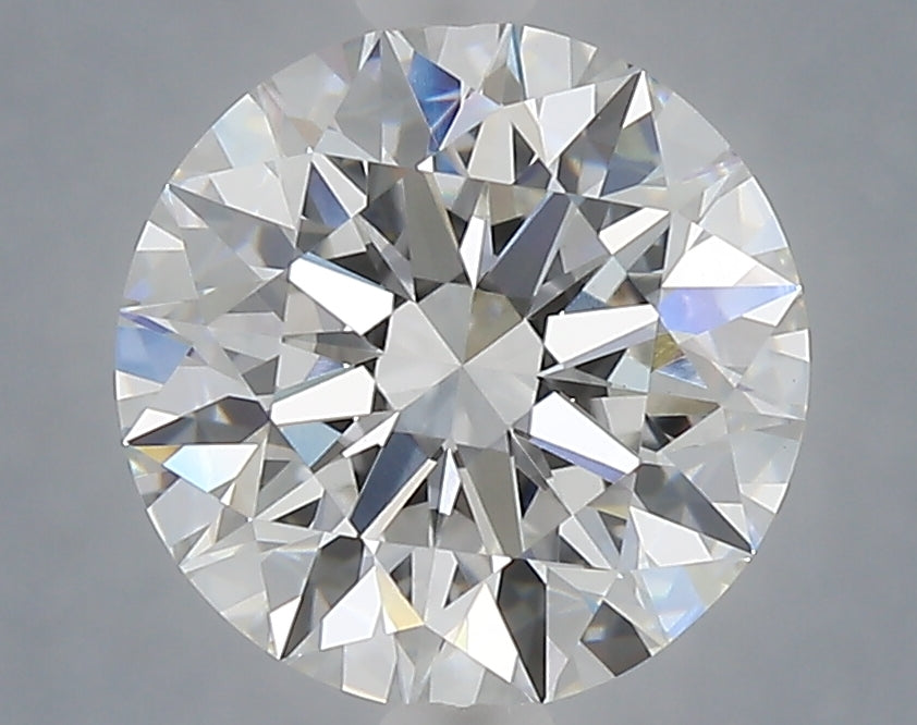 3.04 Carat Round Shaped, Excellent Cut, F Color, VVS2 Clarity, IGI Certified Lab Grown Diamond